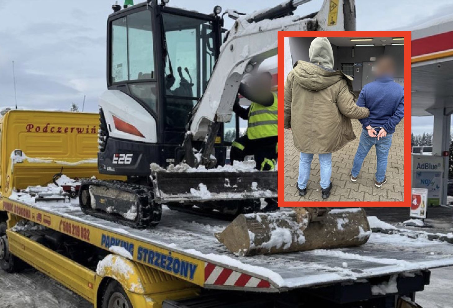 Łup się znalazł na Podhalu. Odzyskano skradzione w Europie maszyny budowlane