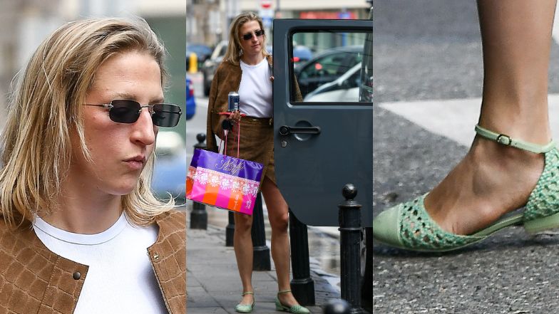 Lara Gessler w pastelowych paputkach Chanel za 5 tys. zł pędzi do jeepa za ok. 400 tys. zł. Powiało luksusem? (ZDJĘCIA)