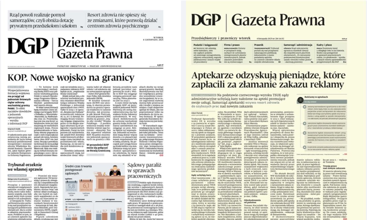 Odświeżony "Dziennik Gazeta Prawna". Nowy layout i format