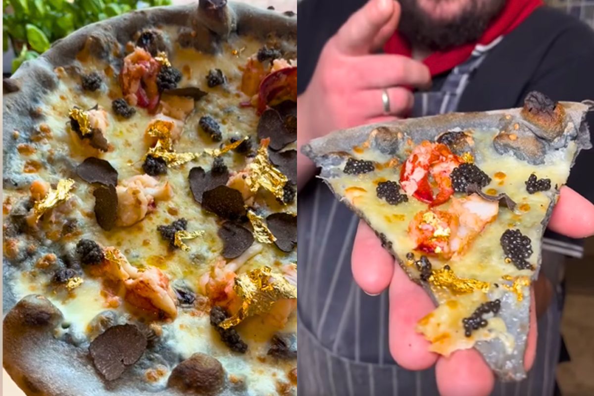 Sprzedają pizzę za tysiaka. Wśród składników nie tylko złoto
