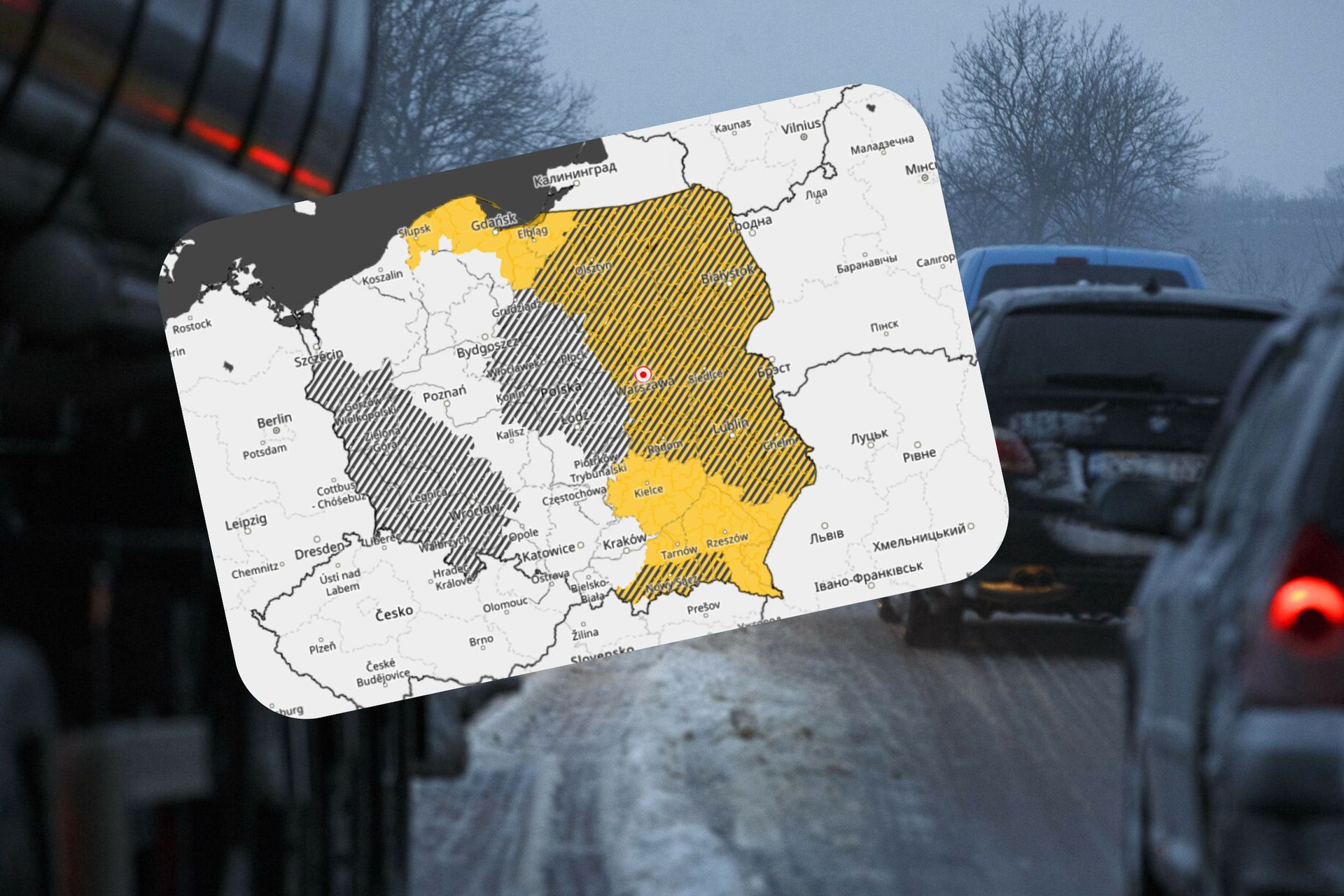 Silny wiatr i oblodzenie. Nowe ostrzeżenia IMGW