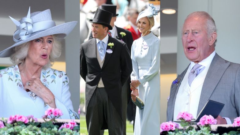 Syn księżniczki Anny zadebiutował na Royal Ascot u boku NOWEJ ŻONY. Nie zabrakło też wystrojonej pary królewskiej (ZDJĘCIA)
