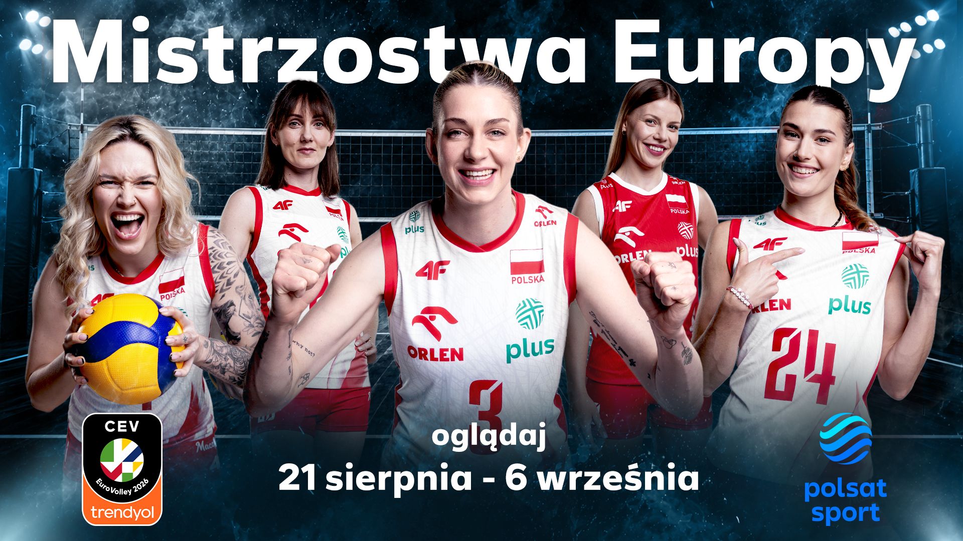 Mistrzostwa Europy siatkarek w kanałach Polsatu. Transmisje 76 meczów