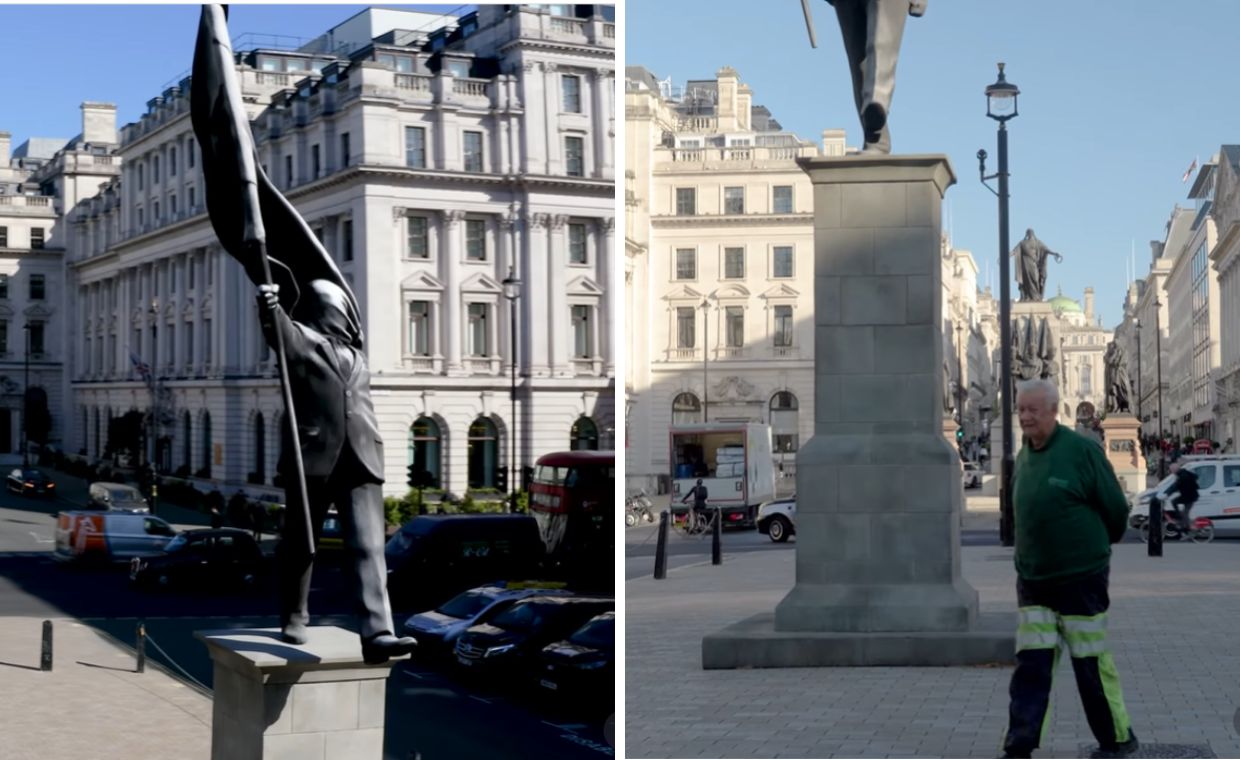Nowe dzieło Banksy'ego stanęło w Londynie. Ludzie w szoku