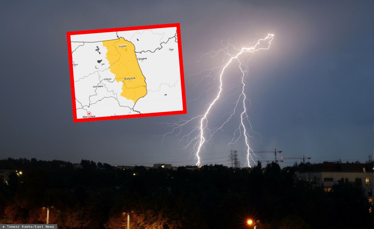 Burze i możliwy grad. Alerty w dwóch województwach