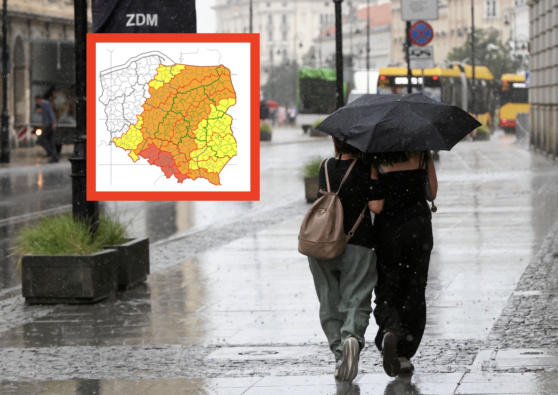 Alarmy IMGW. Przez Polskę przetoczą się nawałnice i ulewy