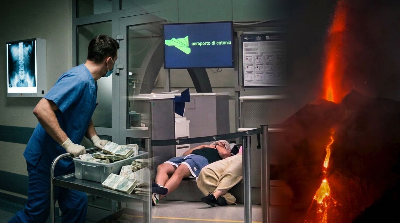 Nowy skandal w szpitalu; przedłuża się paraliż lotniska na Sycylii [SKRÓT PORANKA]