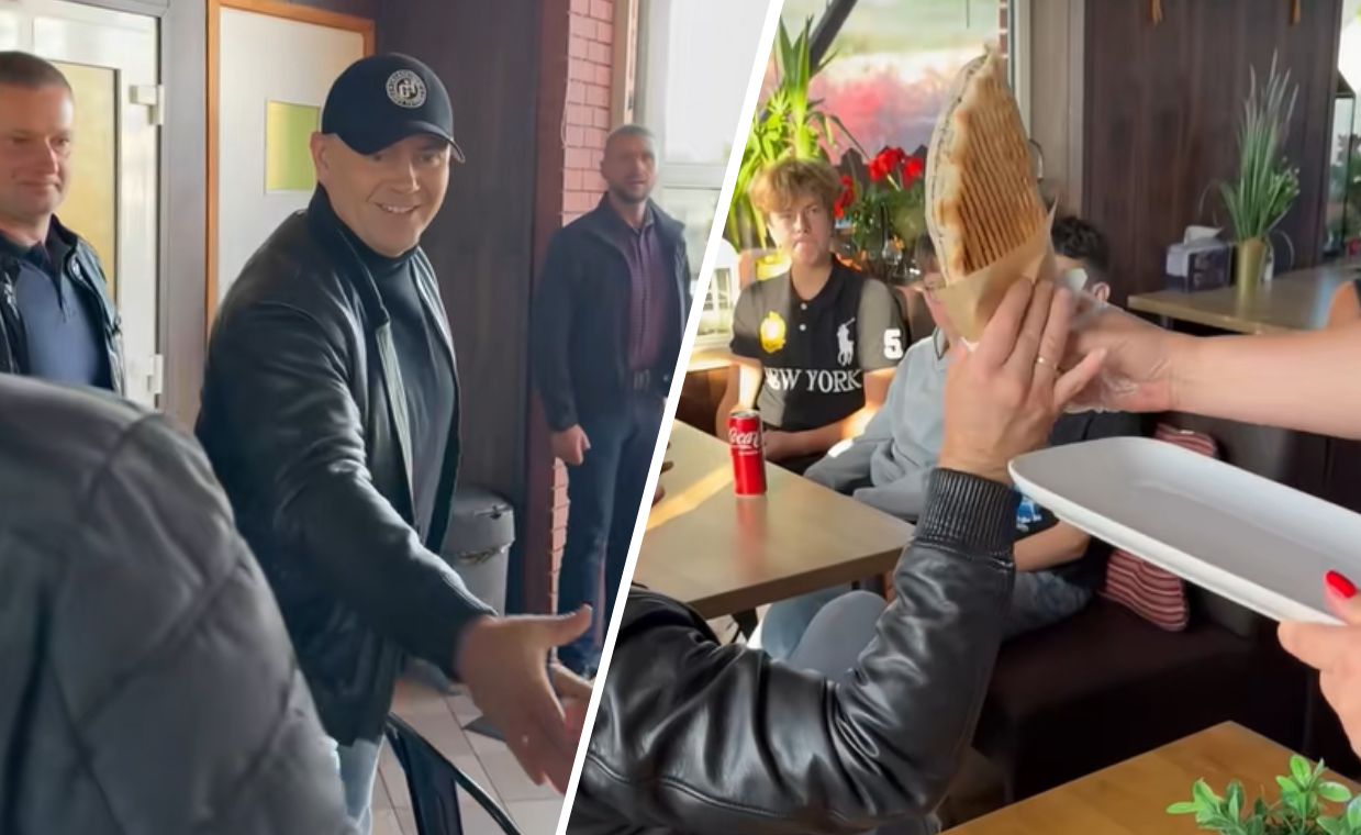 Prezydent na kebabie z uczniami. "Obietnic trzeba dotrzymywać!"