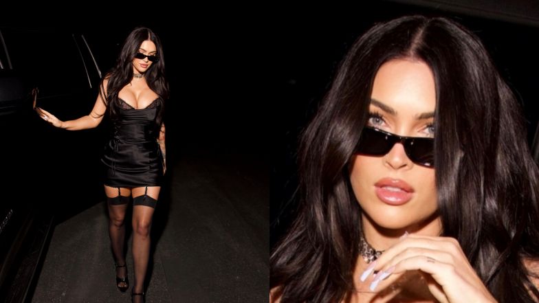 Odziana w ULTRAKRÓTKĄ HALKĘ Megan Fox pędzi na imprezę. Nie zdążyła się ubrać? (ZDJĘCIA)