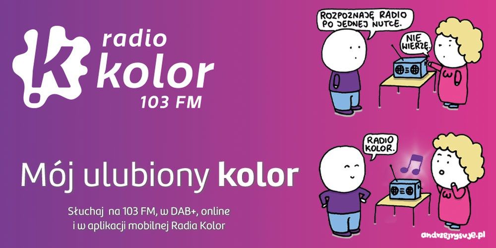 Andrzej Rysuje w nowej odsłonie kampanii Radia Kolor "Mój ulubiony kolor"