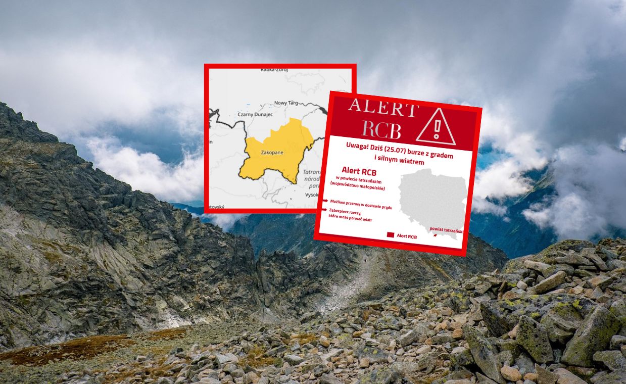Pilny komunikat dla turystów. Wydano alert RCB