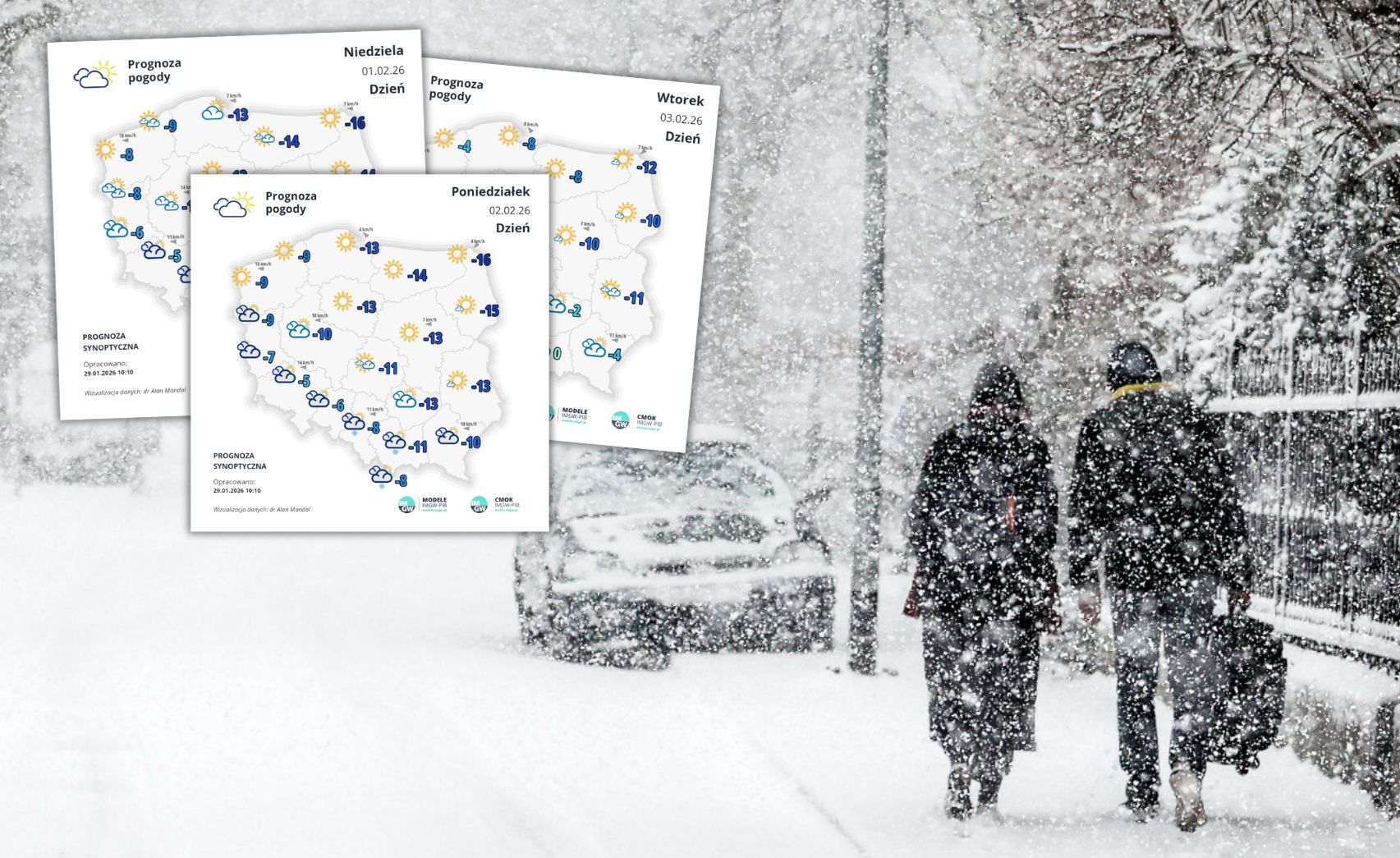Arktyczny "nokaut" nad Polską. Apogeum zimna i -25 st. C., potem drastyczna zmiana