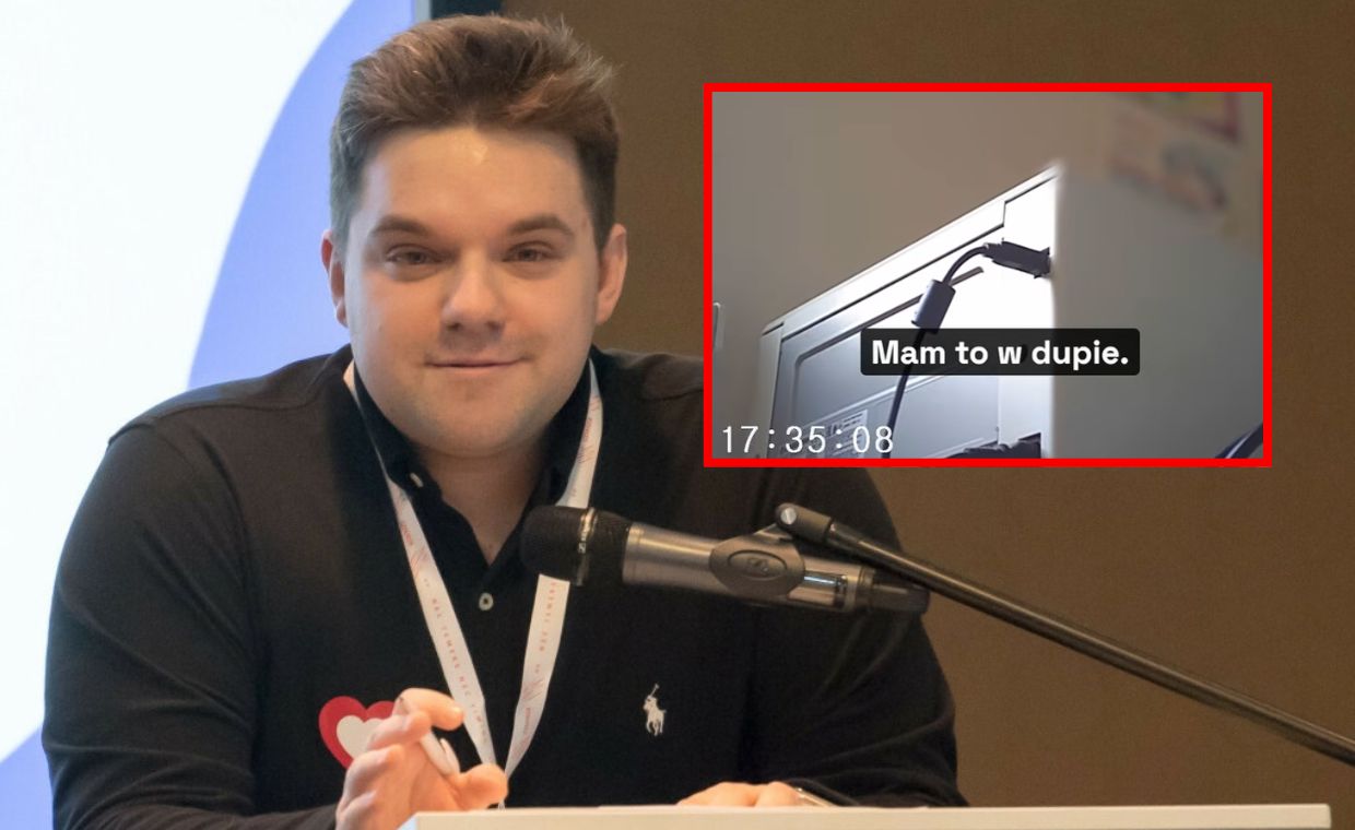 "Mam to w d...". Weszli z ukrytą kamerą do gabinetu Kacprzyka