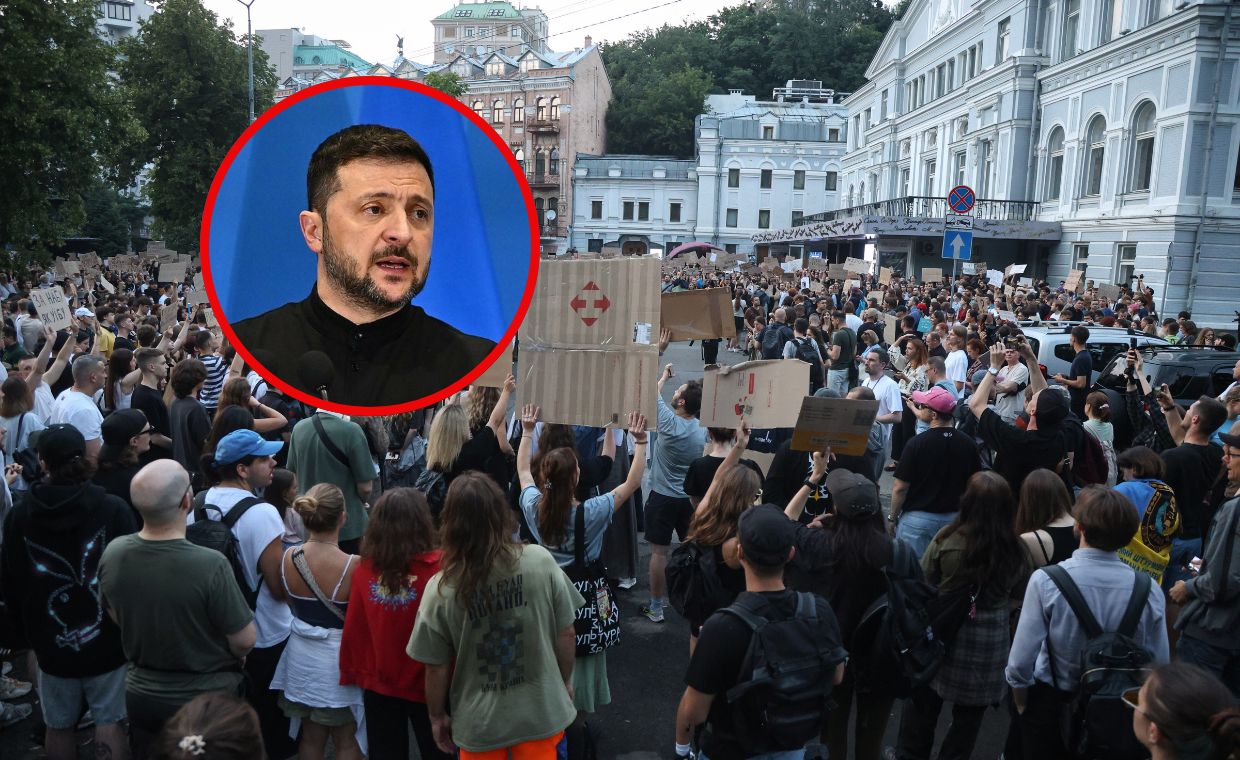 Protesty po głośnej ustawie w Ukrainie. Wywiad ostrzega przed Rosją