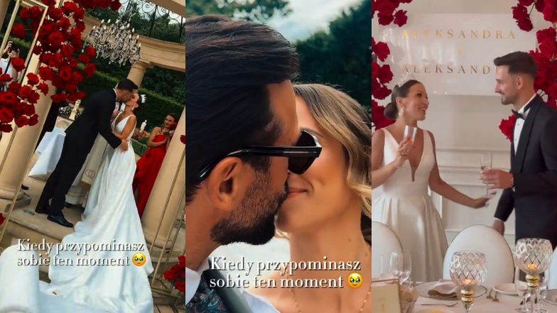 Rafał Maślak bawił się na ŚLUBIE młodszego brata. Panna młoda wybrała suknię z głębokim dekoltem