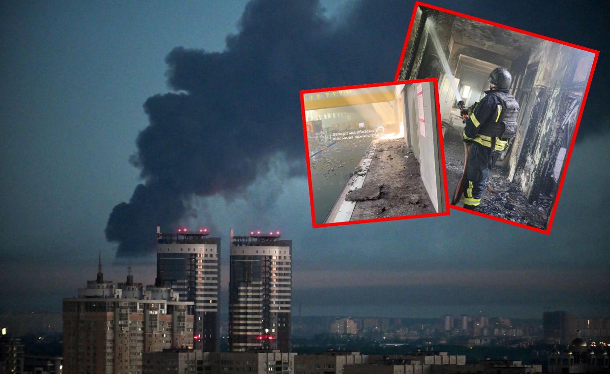 Działo się w nocy. Nocny atak w Ukrainie. Uderzyli w szpital i domy