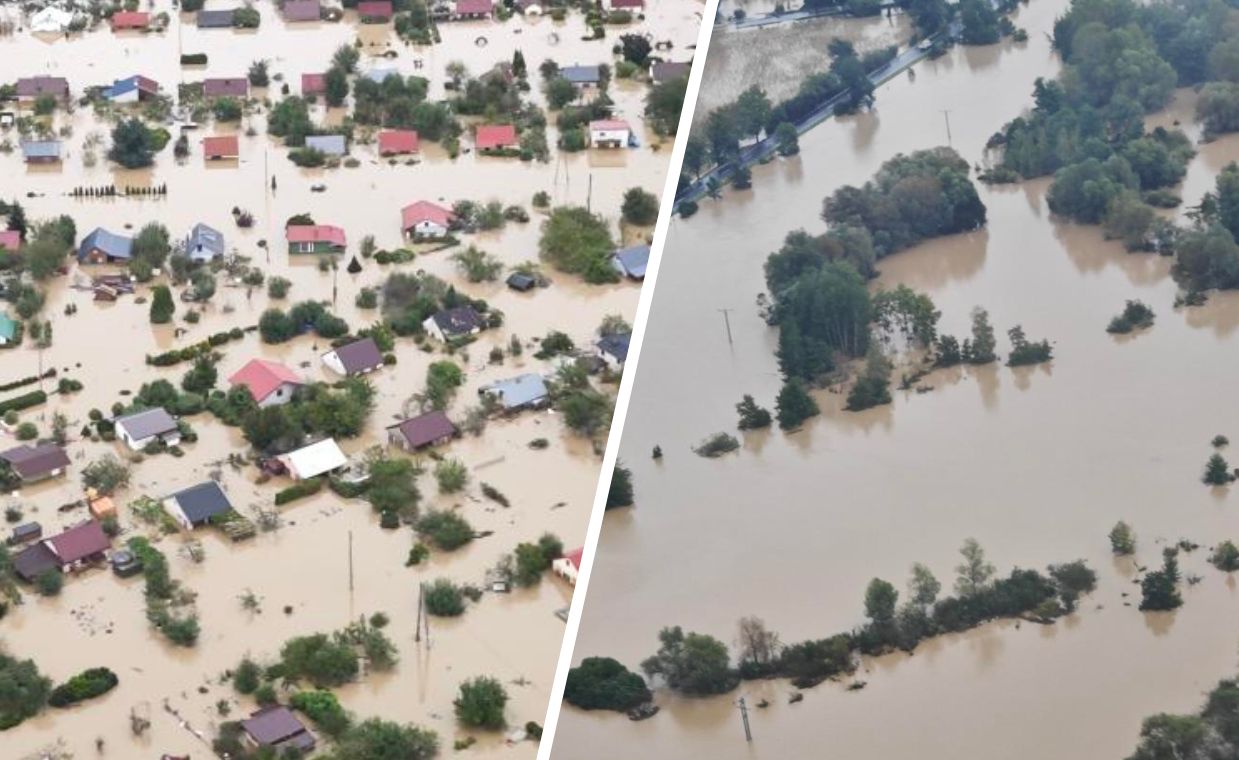 Tego nie pokazał jeszcze nikt. Zdjęcia obrazują skalę powodzi