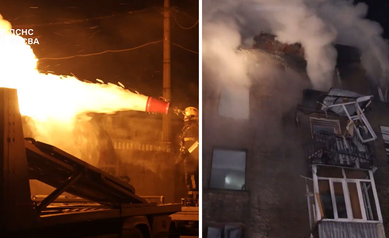 Zmasowany atak na Ukrainę. Namierzono 375 dronów i 21 rakiet