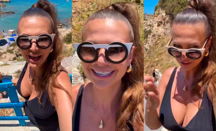 Maja Rutkowski pozdrawia z Rodos, świecąc GŁĘBOKIM DEKOLTEM i wygładzonym czołem: "Zobaczcie, jakie PIĘKNE WIDOKI" (FOTO)