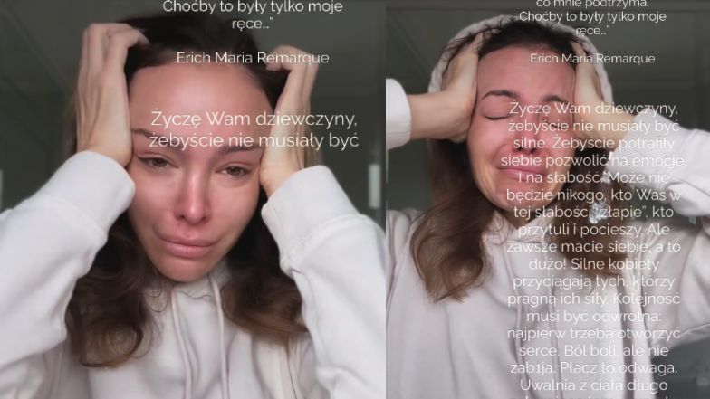 Anna Wendzikowska ZALEWA SIĘ ŁZAMI na Instagramie: "Ból boli, ale nie zabija"