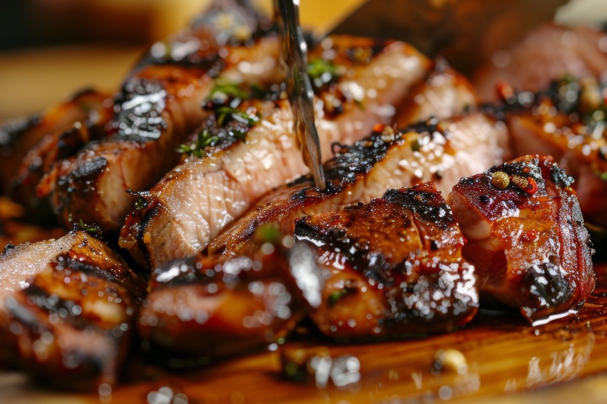 Ta marynata to mistrzostwo. Karkówka z grilla jest mięciutka, soczysta i ma delikatnie chrupiącą skórkę