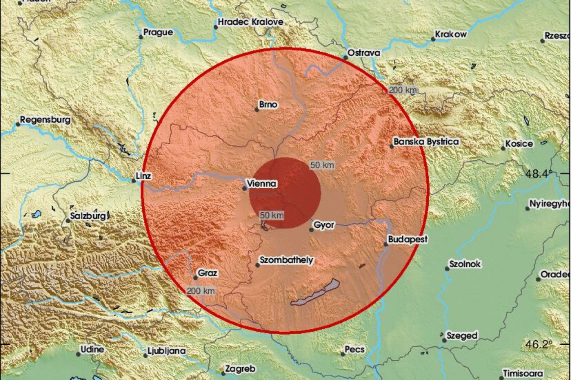 Trzęsienie ziemi na Słowacji. Odczuwalne było w Bratysławie