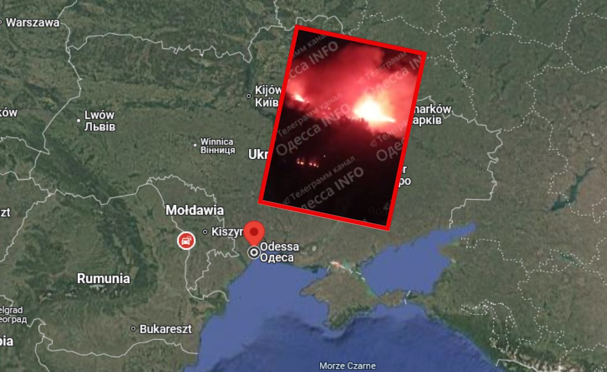 Masowy atak dronów na Odessę. Pożary i ranni