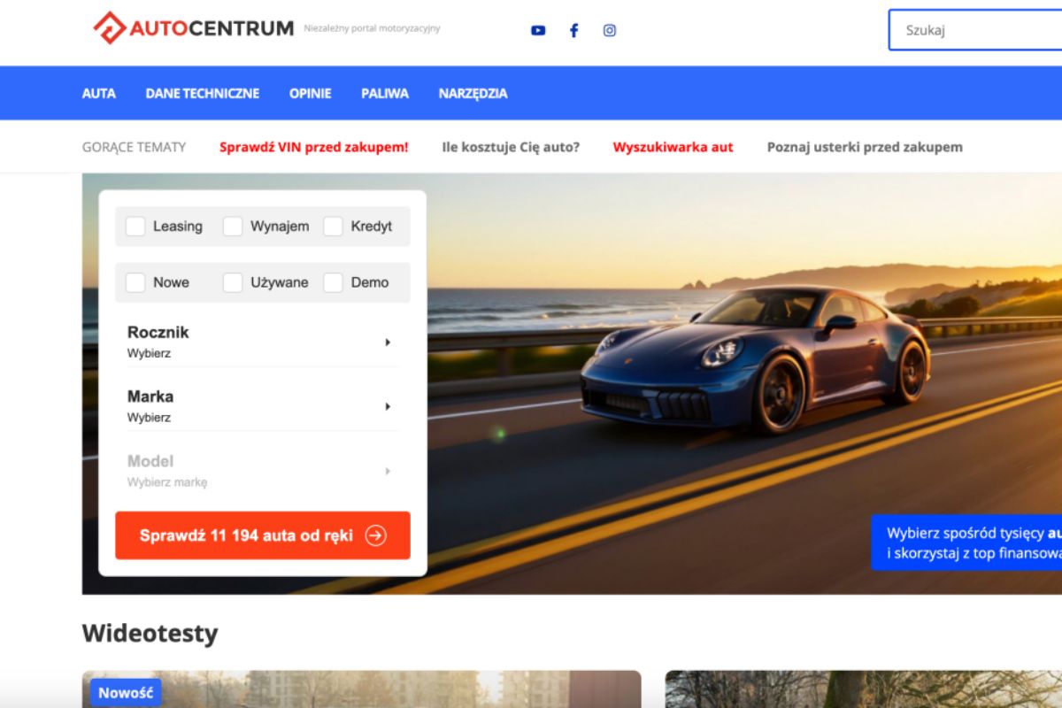 Superauto przejęło serwis Autocentrum. Wirtualna Polska tłumaczy