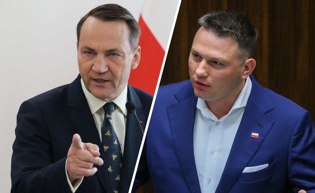 "Mam dwa problemy". Mentzen reaguje na słowa Sikorskiego o Putinie