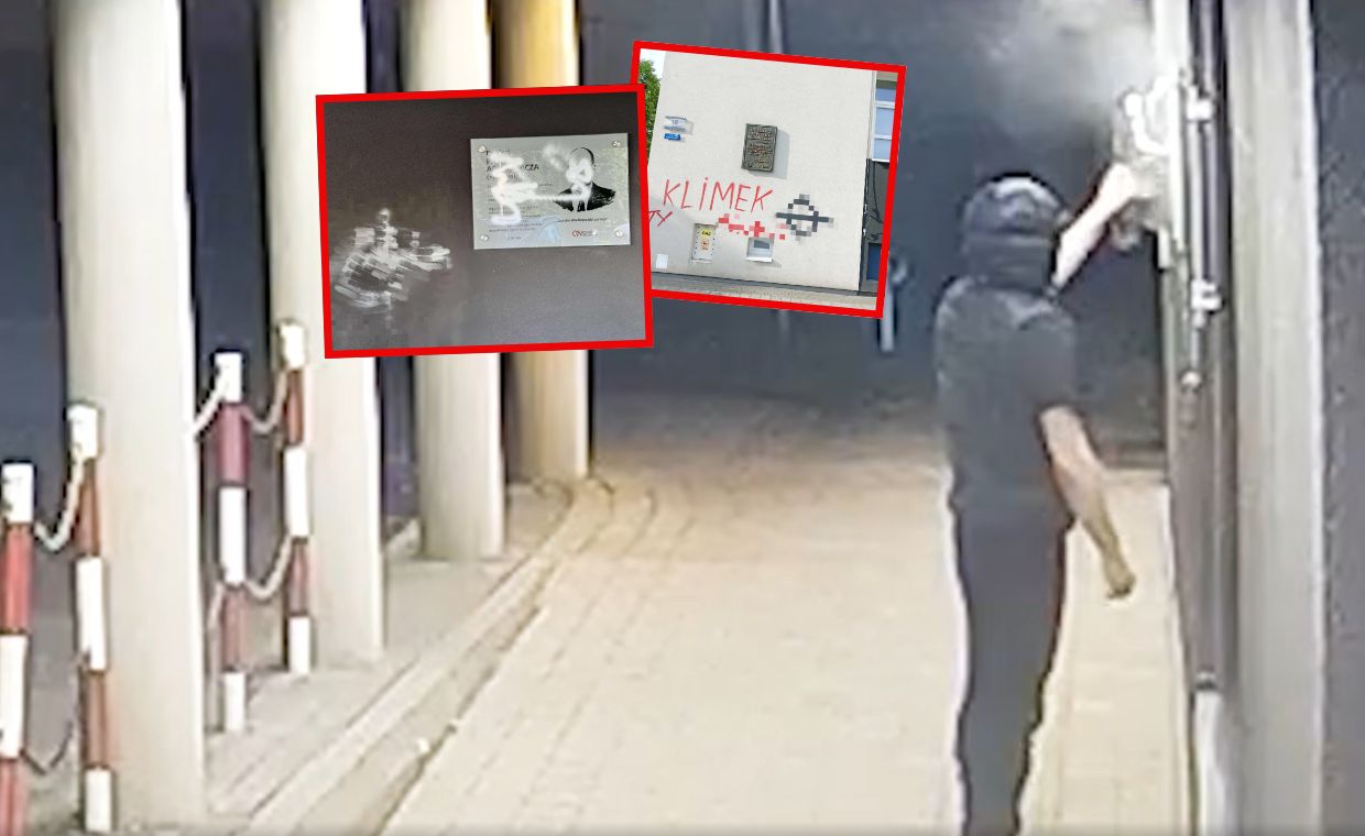 Zniszczył tablicę upamiętniającą Adamowicza. Sprawcy grozi 5 lat