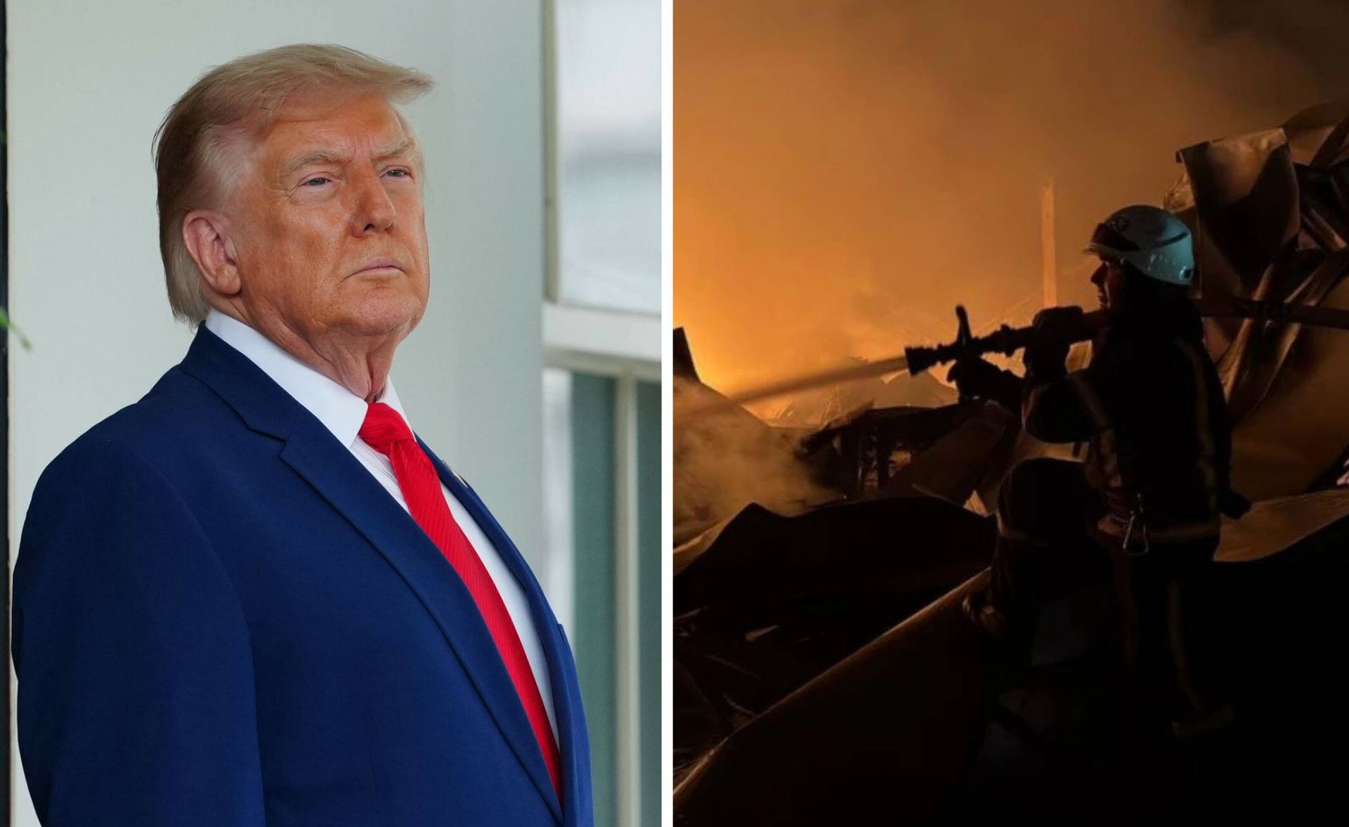 Działo się w nocy. Atak na Kijów i incydent przed wizytą Trumpa