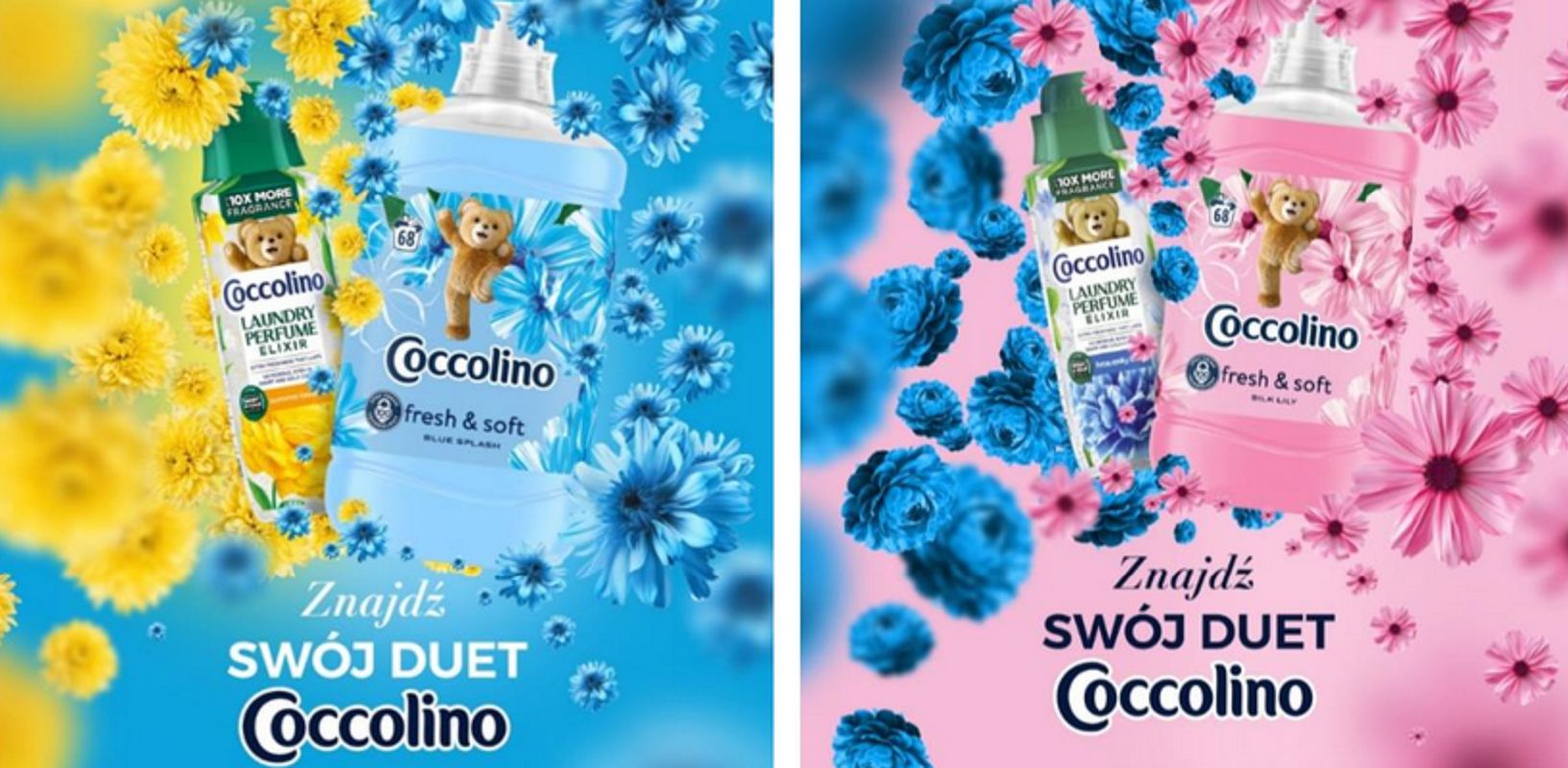 Coccolino z multisensoryczną kampanią płynów i perfum do prania