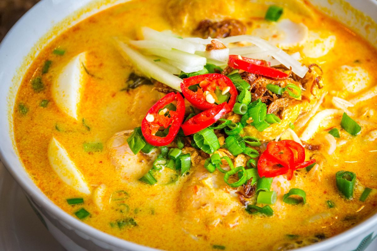 Na urlopie spróbowałam zupę, która nazywa się laksa. Po powrocie postanowiłam odtworzyć jej smak