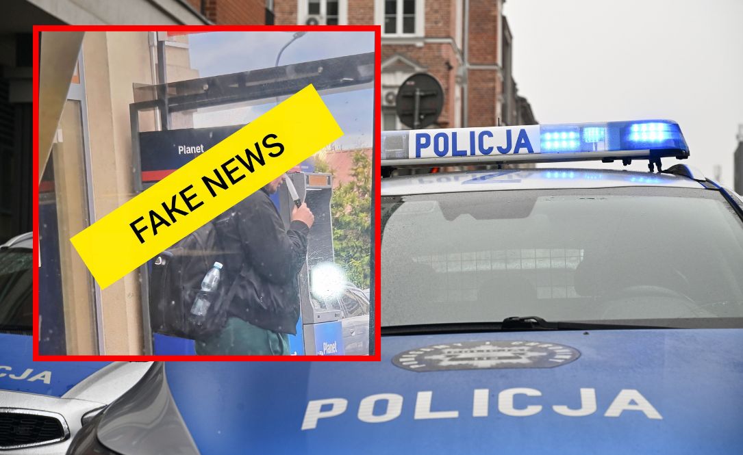 Nóż zamiast telefonu na zdjęciu. Policja ustaliła autora