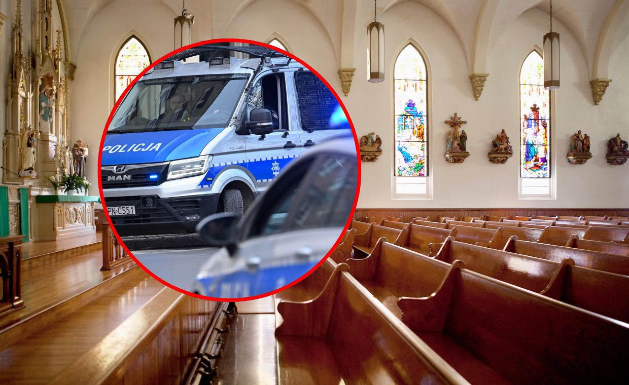 Próbował spalić kościół. Mają nagranie