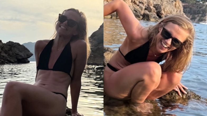 Tymczasem u Agnieszki Kaczorowskiej: wybyła na Ibizę i "uchachana" siedzi na kamieniu