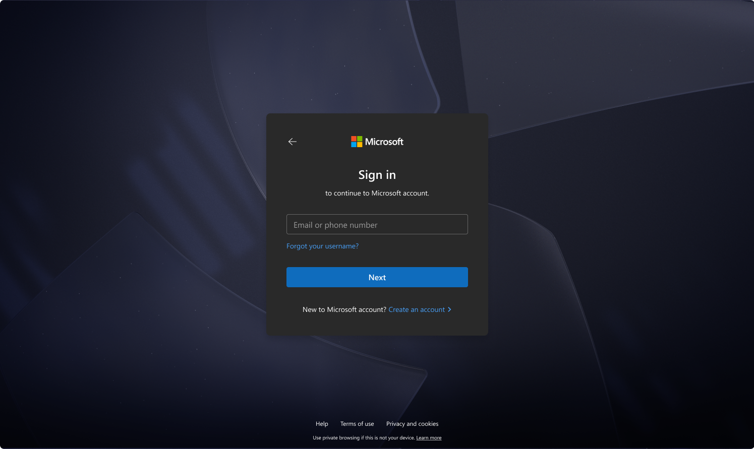 Microsoft zmienia ekran logowania. Wśród nowości ciemny motyw