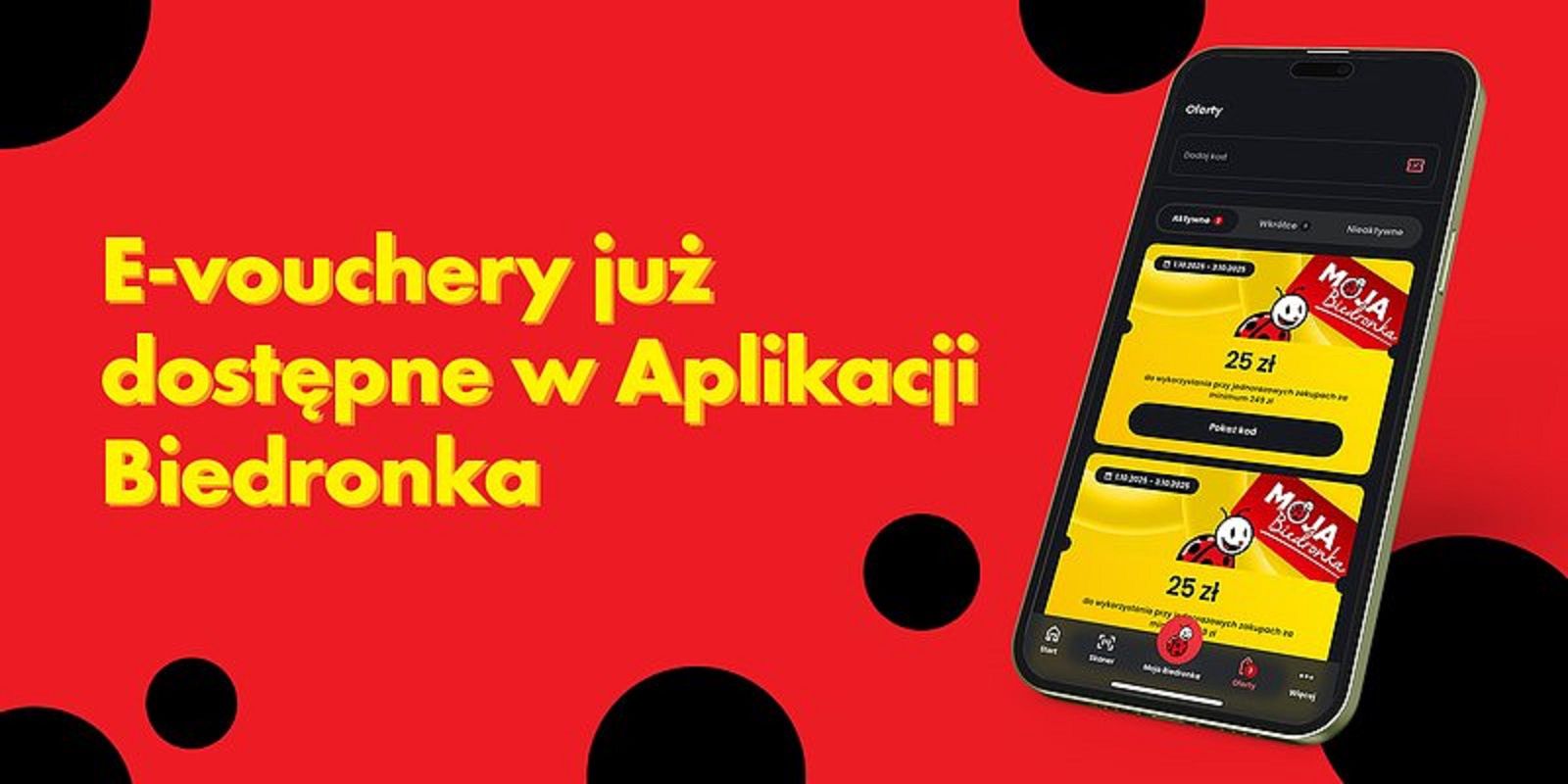 Biedronka uruchamia e‑vouchery w aplikacji
