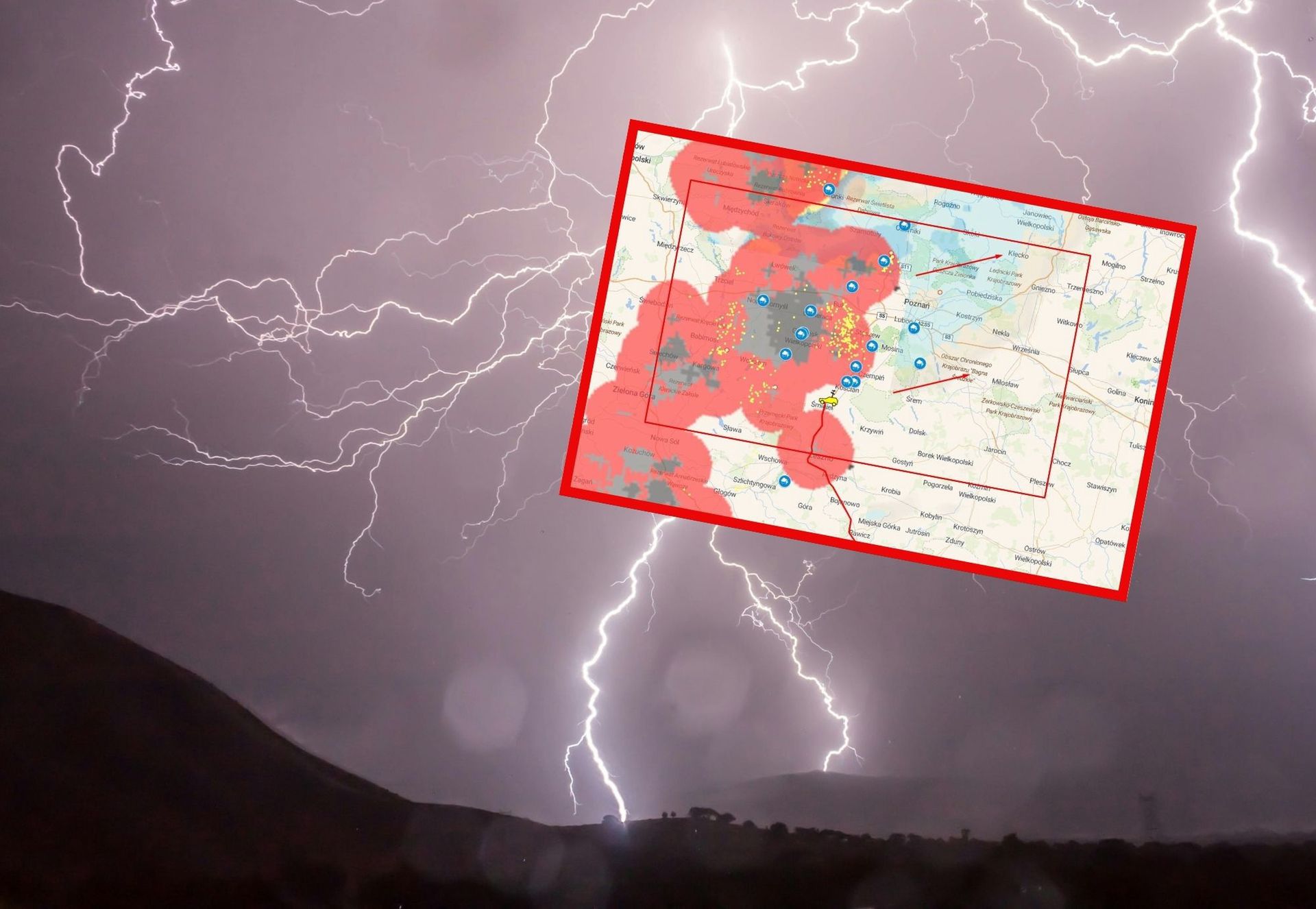 Superkomórka burzowa. Niebezpieczna pogoda w Polsce