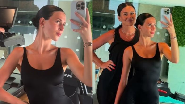 Roksana Węgiel wylewa siódme poty na siłowni. Towarzyszyła jej mama. Podobne do siebie?