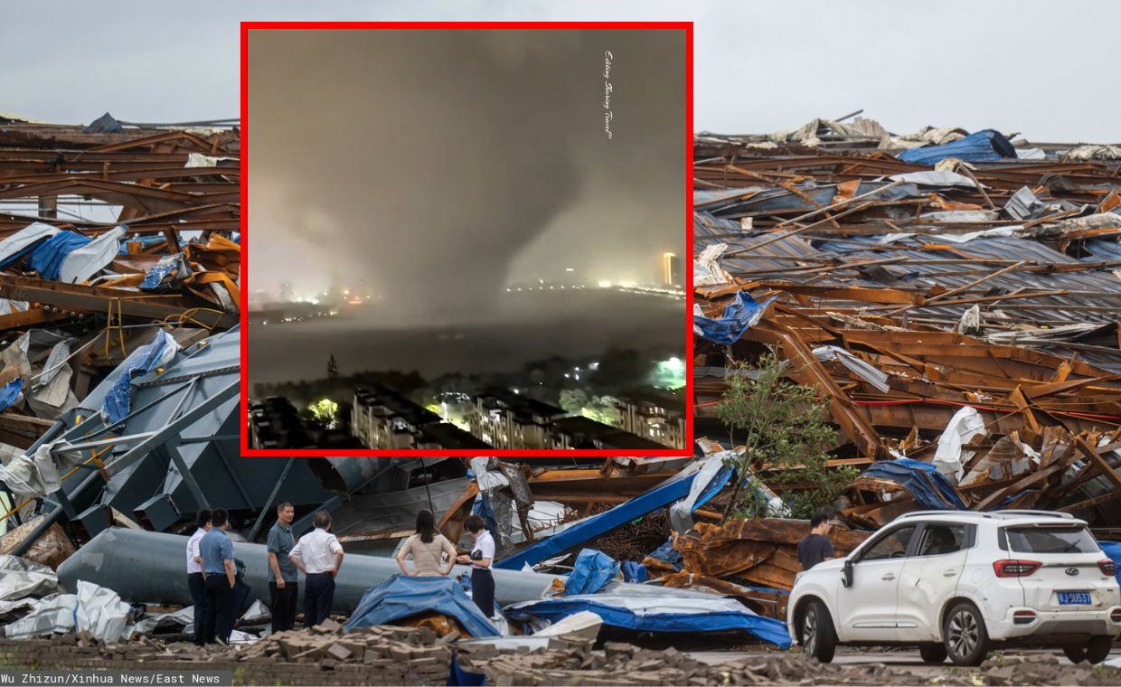 Chińczyk cudem przeżył tornado. Został "wyssany" z mieszkania