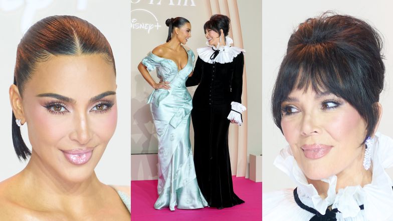 Kim Kardashian bryluje z odmłodzoną Kris Jenner na premierze serialu w Paryżu. Jak siostry?