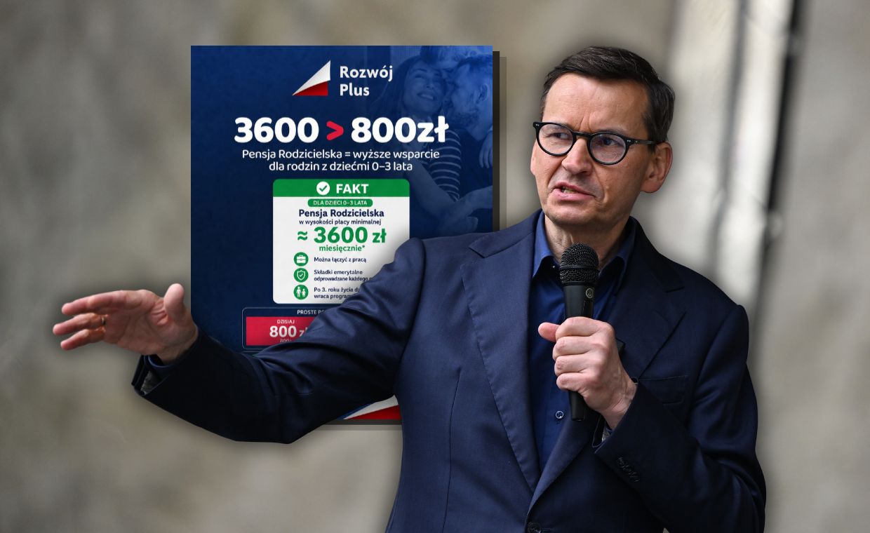 Co zamiast 800 plus? Morawiecki ujawnia plan pensji rodzicielskiej