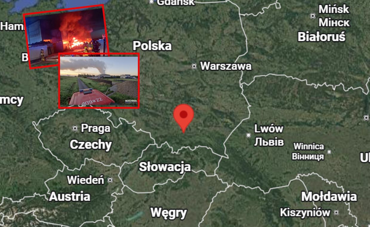 Pożar w Bochni. 100 strażaków w akcji