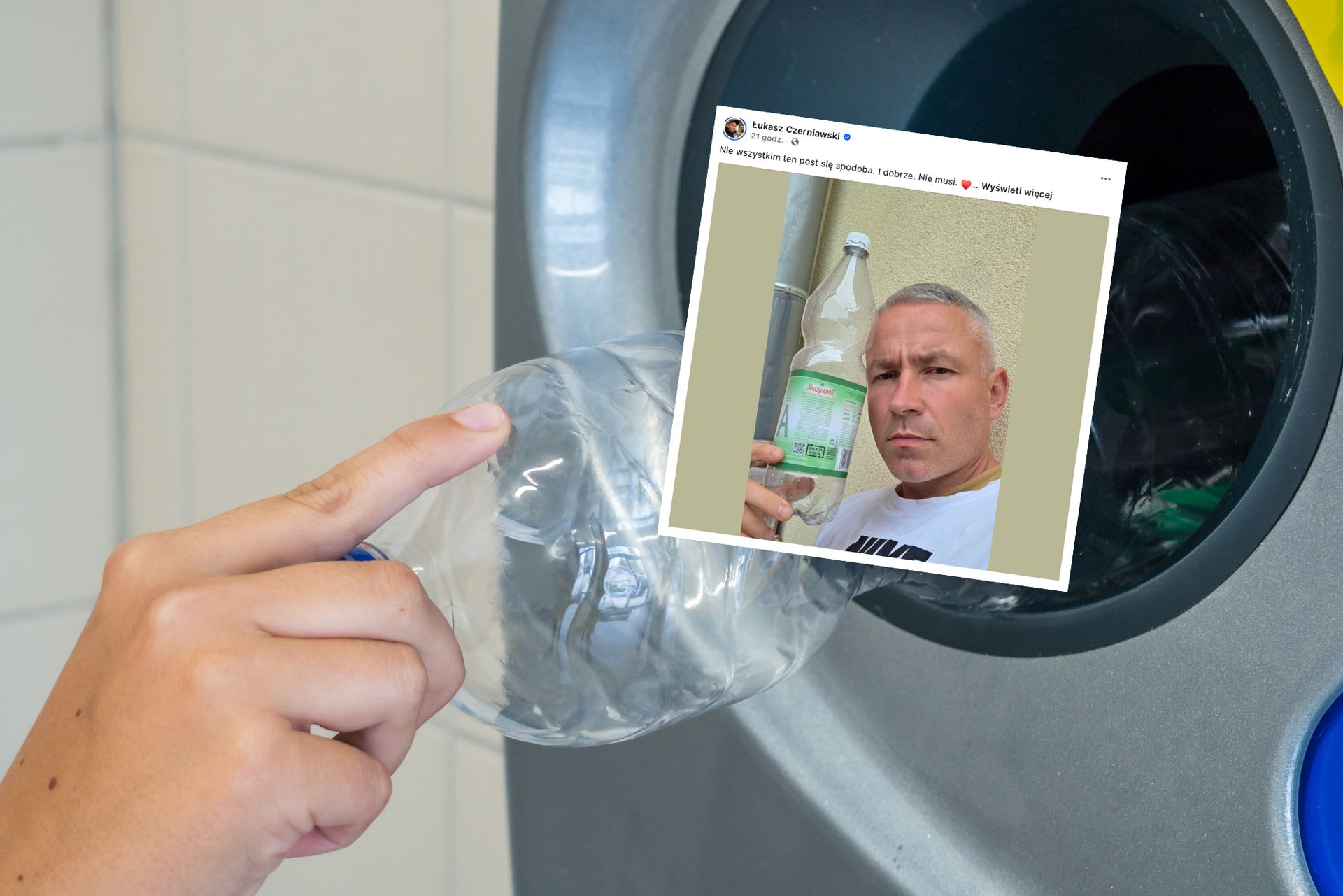 "Zrywajcie etykiety z butelek". Internauta oburzony wpisem
