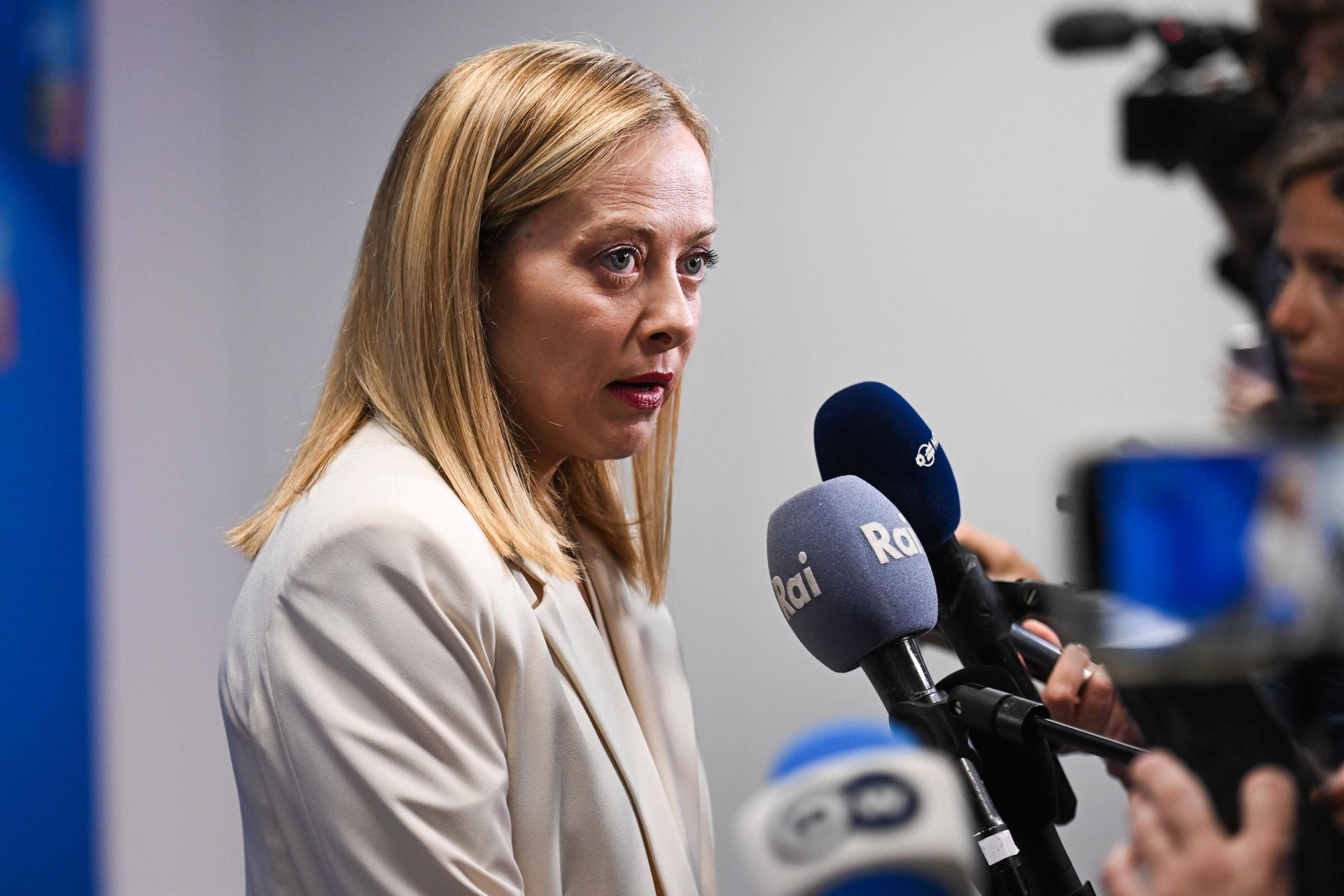 Meloni z oświadczeniem. Mówiła o "wojnie handlowej na Zachodzie"