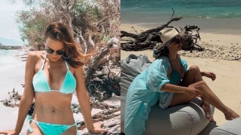 Anna Wendzikowska z fryzurą czesaną wiatrem pozuje w bikini podczas kolejnej wyprawy. Taka to pożyje? (ZDJĘCIA)