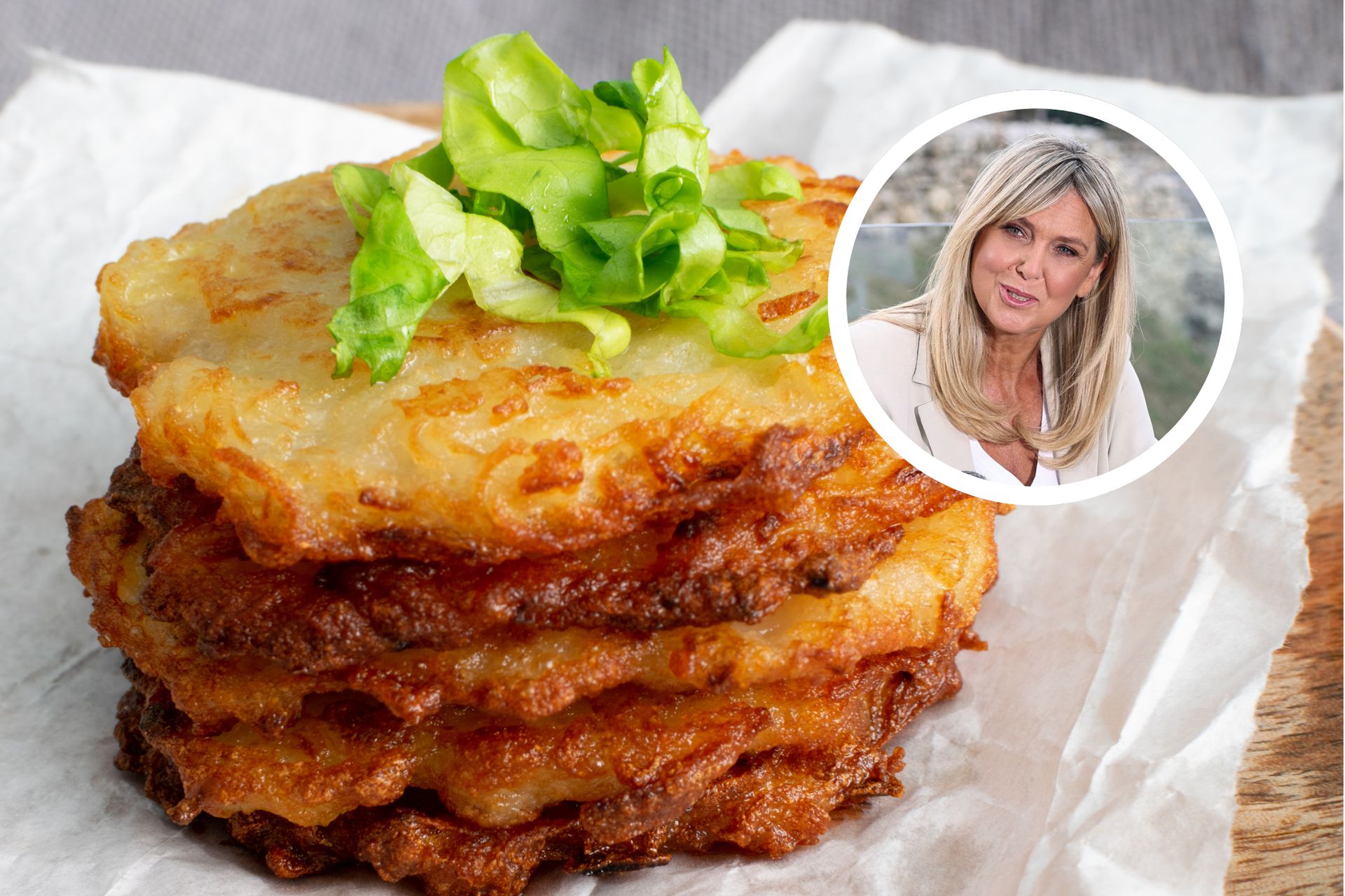Ewa Wachowicz ma sprytny sposób na placki ziemniaczane. Wychodzą chrupiące i nie rozpadają się przy smażeniu