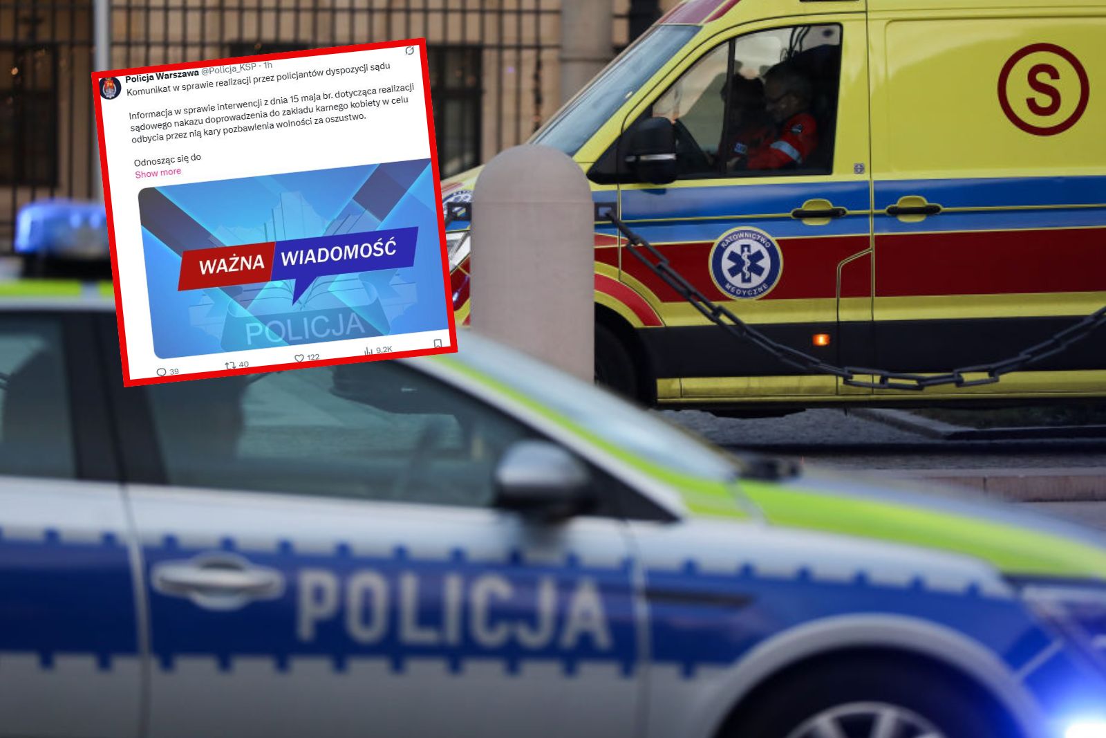 Oskarek nie żyje. Policja relacjonuje interwencje