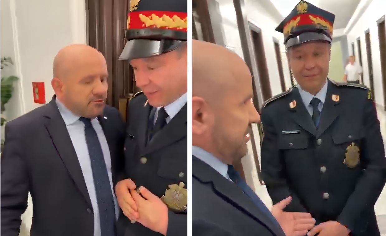 Mamy się szarpać? To was przepchnę". Awantura z posłami w Sejmie